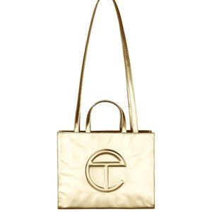 Telfar Small Gold Shopping Bag - New with tags
